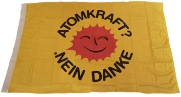 Flag "Nuclear power no thanks!"