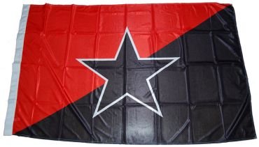 Flag "Black and red flag with star"