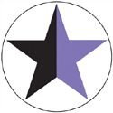 Stern schwarz-violett